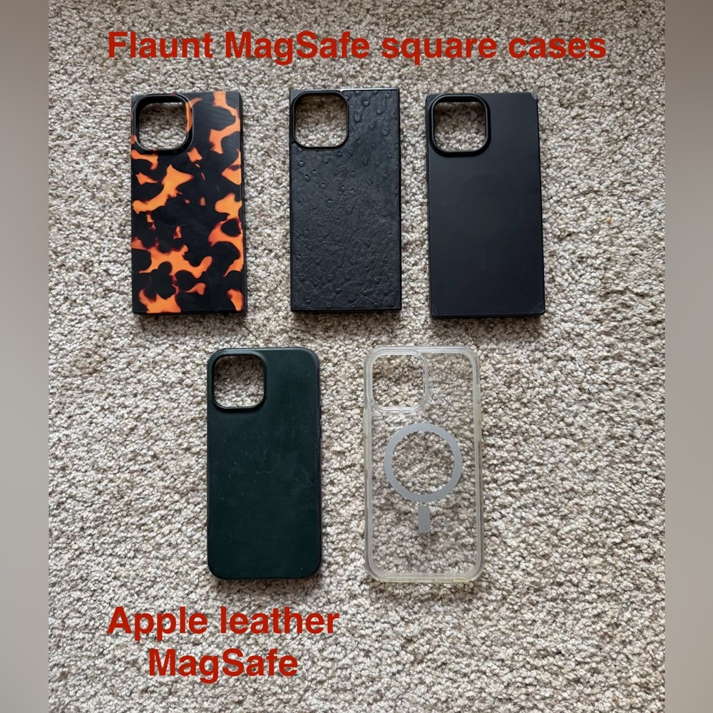 iPhone 13 Pro Max MagSafe Cases - Tortoise, Black, Green, Sparkle Clear